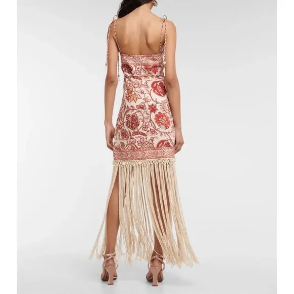 ZIMMERMANN Vitali Fringe Maxi Dress in Cotton - Picture 3 of 16